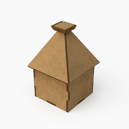 Molde da caixinha piramidal